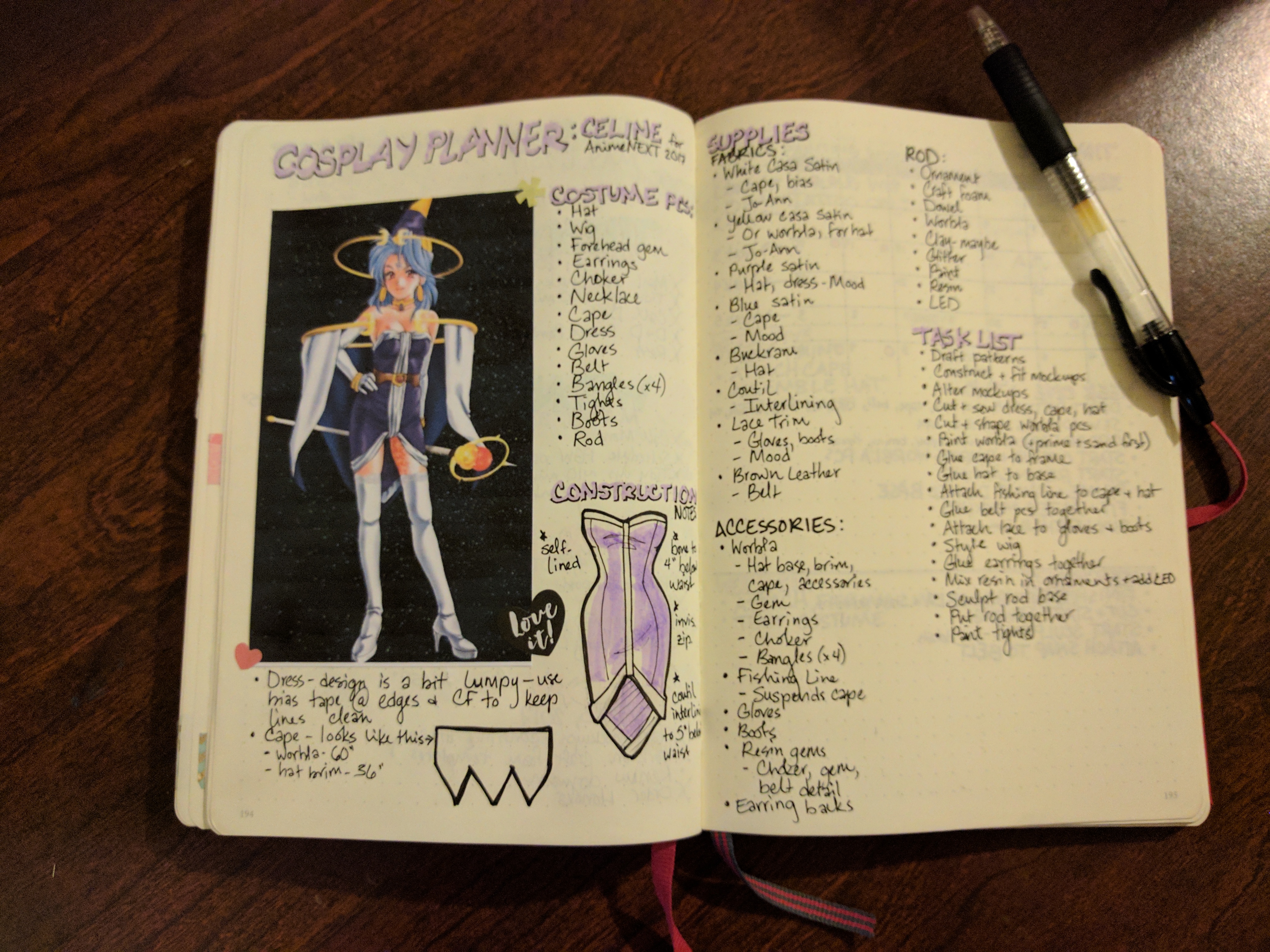 Cosplay Planner