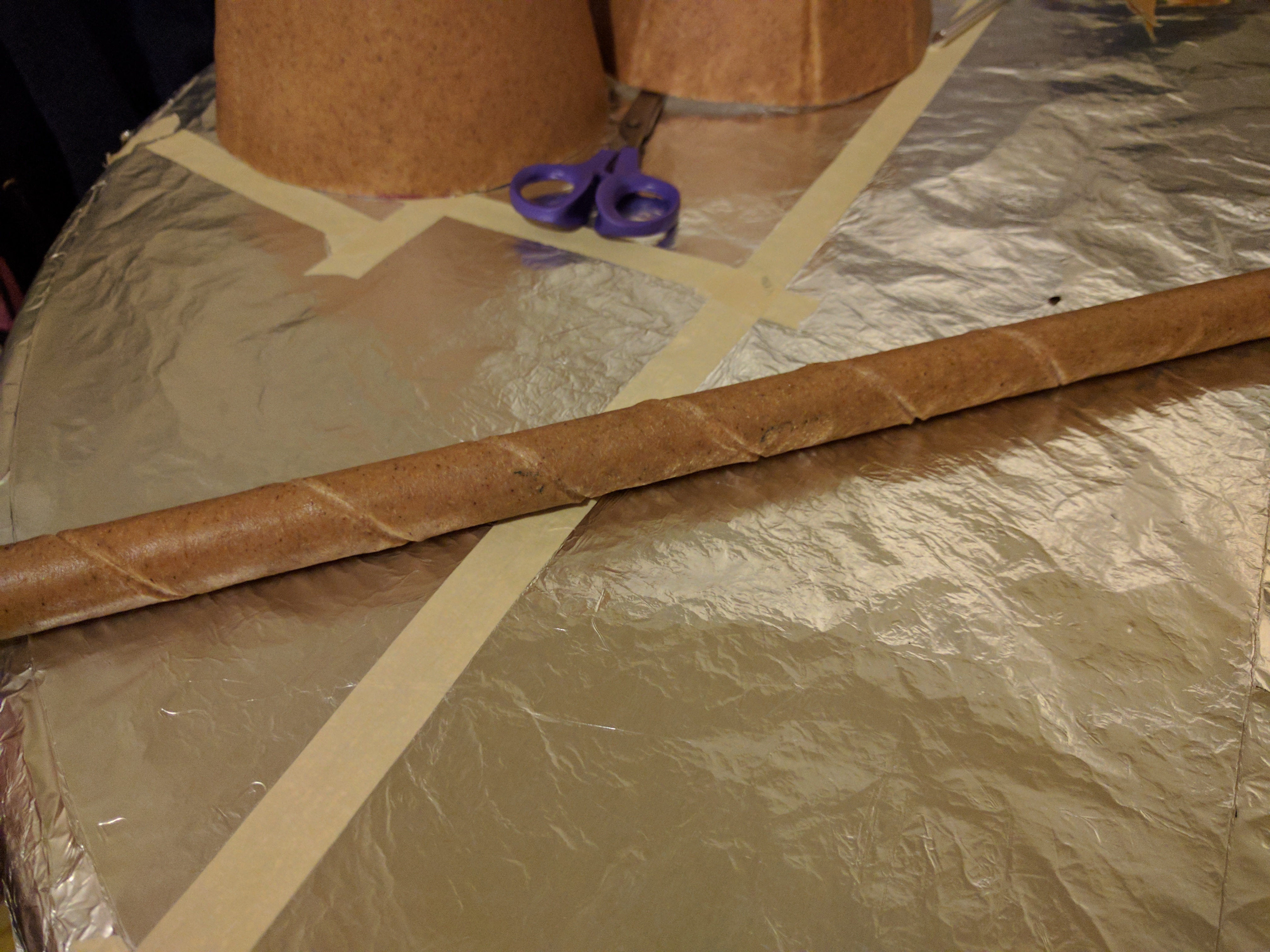 Worbla-covered dowel